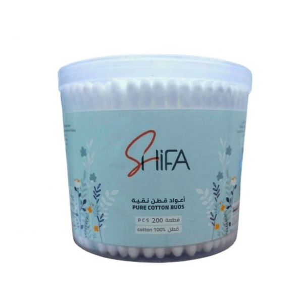 Shifa Cotton Swabs, 100% Cotton, 200 Count