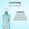 Coconut Body Spray Fantasy Fragrance Body Fantasies 236ml