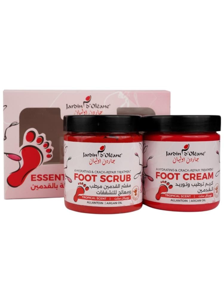 Garden Olean Tropical Scent Foot Care Kit - Argan Oil, Allantoin - 2 x 250ml
