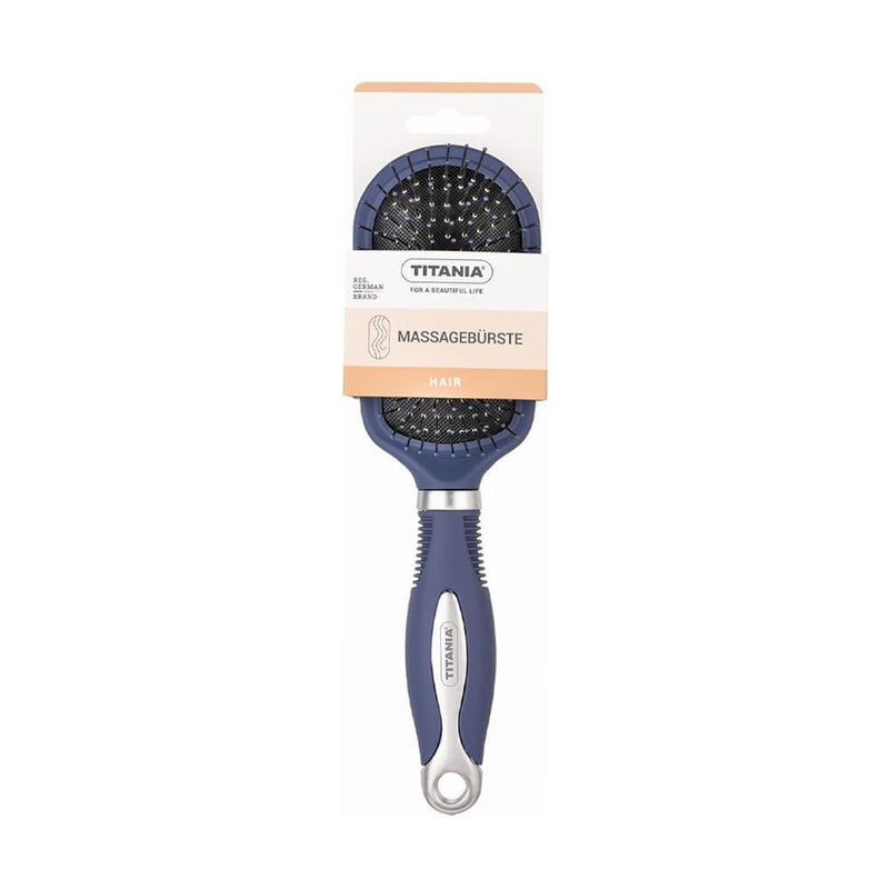 Hair Dryer Brush Detangling Flexible Bristles Titania No. 1650 Dark Blue