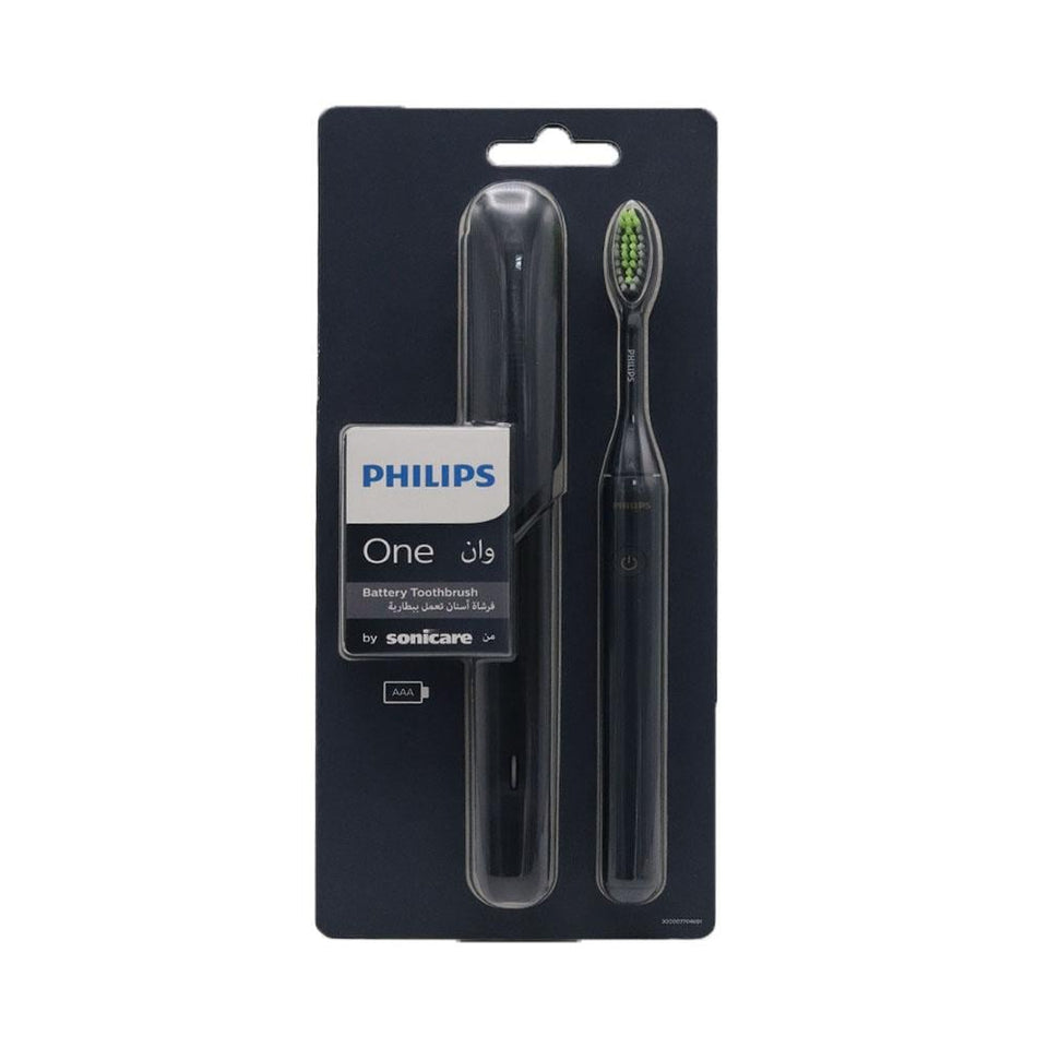 Philips One Sonicare Battery Toothbrush Midnight Blue Travel Case Included