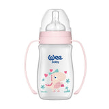 Wee Baby Classic Plus Baby Bottle Wide Neck with Handle for Baby Feeding 250ml