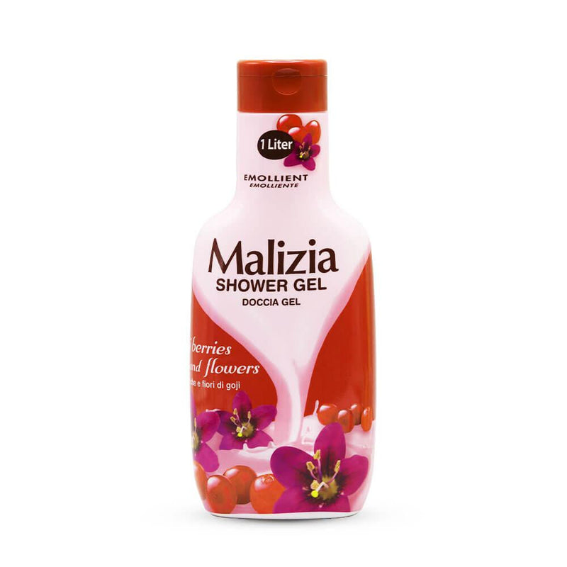 Shower Gel Goji Berry and Flowers Moisturising Malizia 1000ml