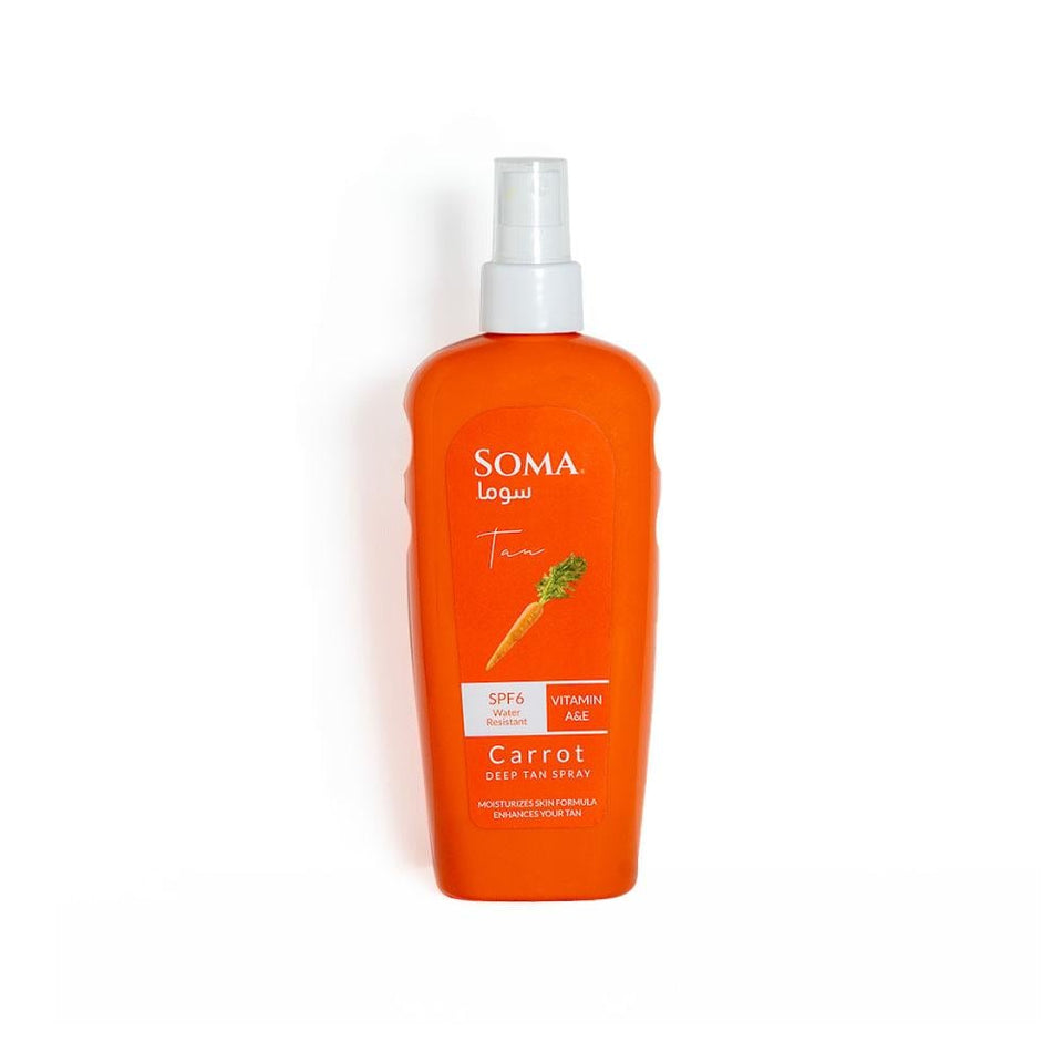 Soma Carrot Deep Tanning Spray SPF 6 for Bronzed Skin 250ml