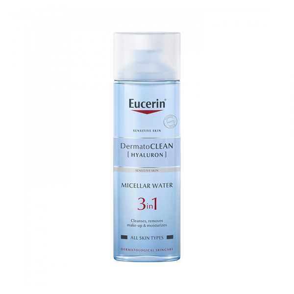 Eucerin Derma Clean Micellar Water 3-in-1 Cleanser with Hyaluronic Acid, 200ml