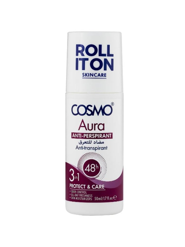 Cosmo 3-in-1 Antiperspirant Deodorant - Odor Control, Whitening, Hydration, 50ml
