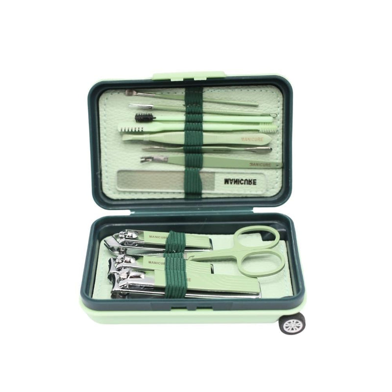 Queen Line Pedicure Kit Travel Case Nail and Foot Care Tools GNR-2484