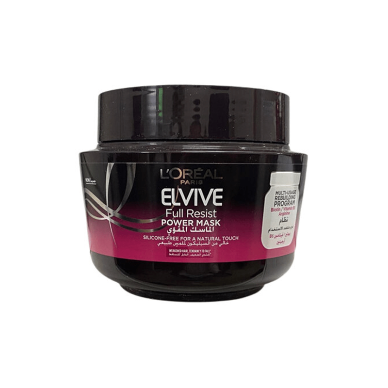 L'Oreal Paris Elvive Strengthening Hair Mask for Moisturizing and Anti-Hair Fall, 300ml