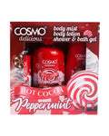 Cosmo Hot Cocoa & Mint Body Care Set - 3 Pieces