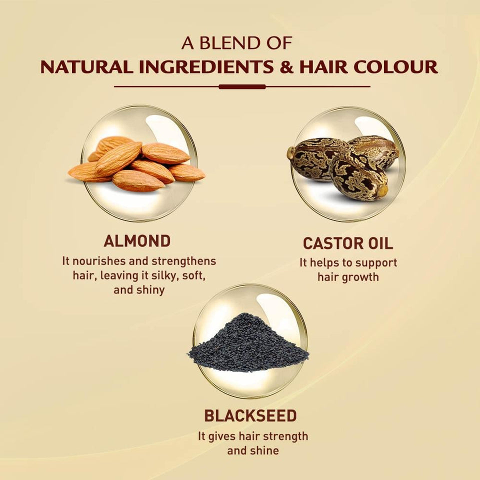 Vatika Oil Fusion Permanent Hair Color Light Brown Ammonia-Free Formula 5.0