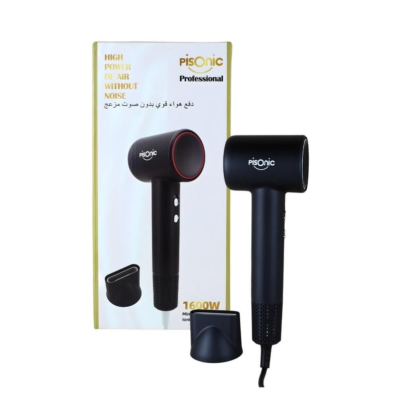 Pisonic PD140-1 Professional Hair Dryer 1600W Ionic Heat Control