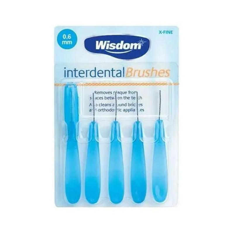 Wisdom Interdental Brushes 0.6mm Cleaning Tool, 5 Pack