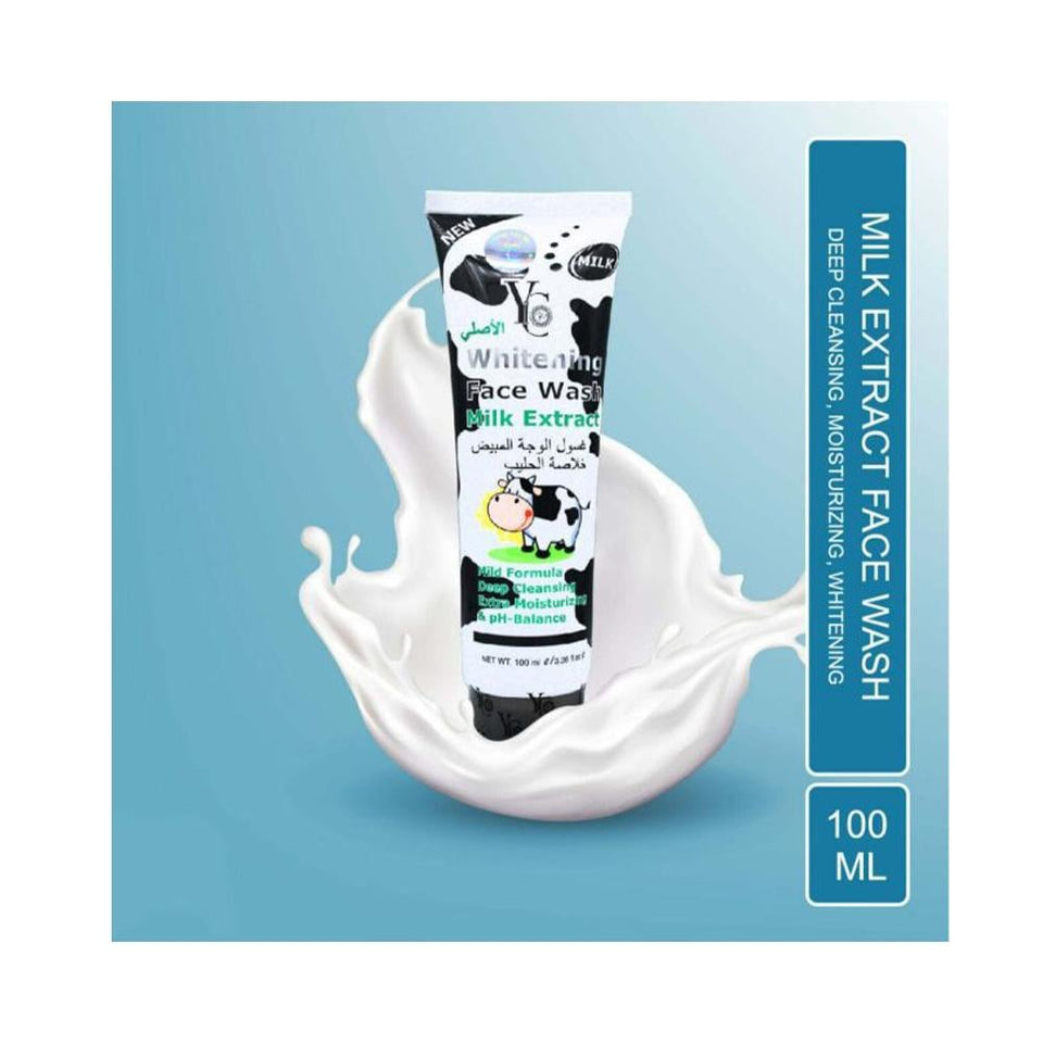 YC Milk Face Wash Cleanser for Deep Hydration & Radiant Skin 100ml