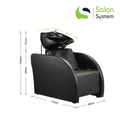 Salon System Hair Washing Chair with Black Leather Basin BM78248