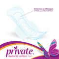 Private Regular Feminine Pads with Wings for Daily Comfort and Protection - 30 Count