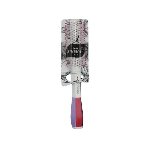 Rose Aroma Large Round Hair Brush Flexible Bristles for Volume and Styling