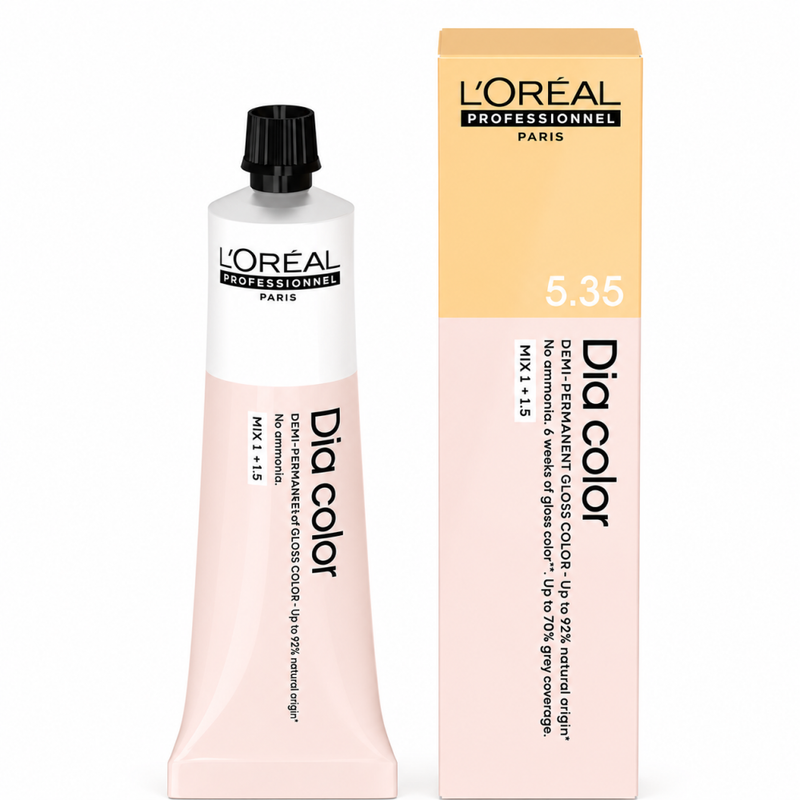 Loreal Professionnal Dia Color Light Golden Mahogany Brown 5.35 Hair Dye 60ml