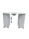 Salon System Pedicure Table - White with Integrated Storage