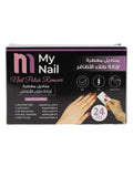 Nail Polish Remover Wipes Acetone-Free Lemon Scented My Nail 24 Count