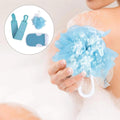 Loofah Bath Sponge Multi-Use Exfoliating Set Nano Rose 3 Pieces