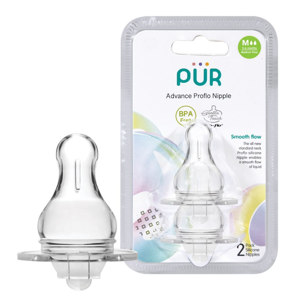Comotomo Medium Flow Nipple Replacement Pur 3-6 Months 2Pcs