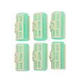 Viula Plastic Hair Rollers, 6 Pieces, Lightweight Styling Set for Waves