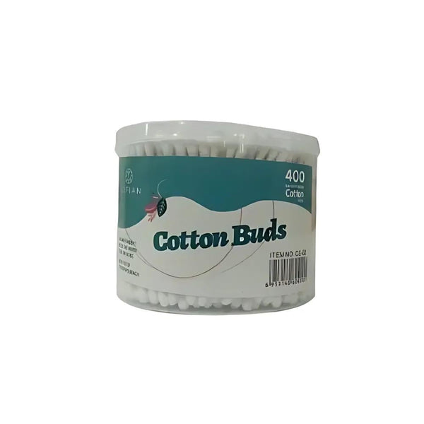 Lofian Cotton Swabs Dual-Ended 100% Pure Cotton 400 Count CS-02