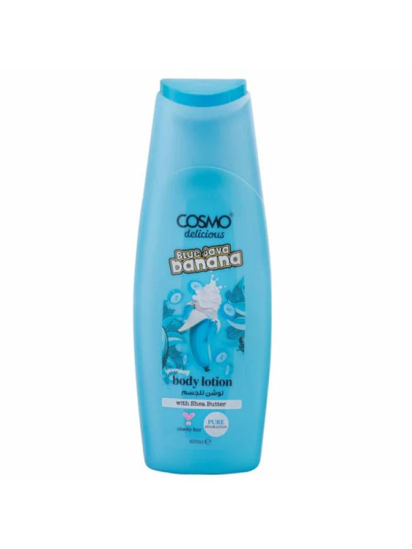Cosmo Body Lotion Blue Java Banana Scent Shea Butter - 400ml