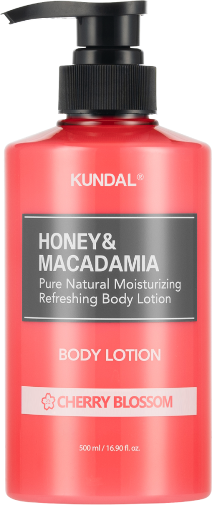 Body Lotion Cherry Blossom Hydrating Honey Macadamia Kundal 500ml
