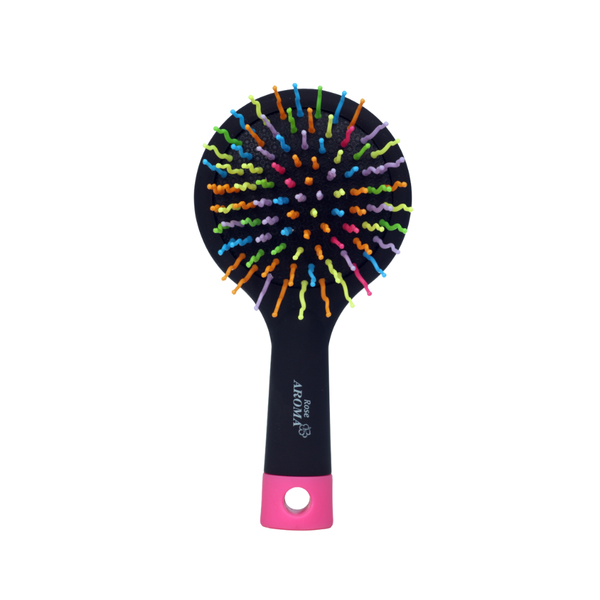 Rose Aroma Mini Detangling Hairbrush, Compact Styling Brush for Children