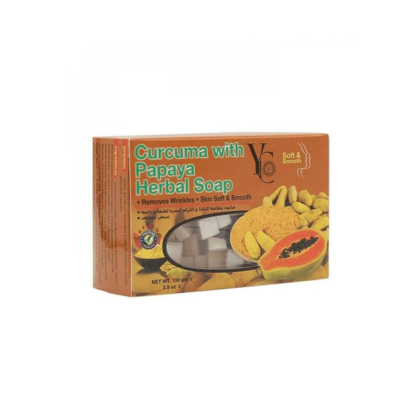 Pure Herbal Papaya Soap Turmeric Extract YC 100g