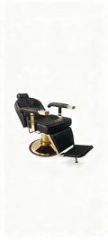 Salon System BX-2950G Men's Barber Chair Gold Trim