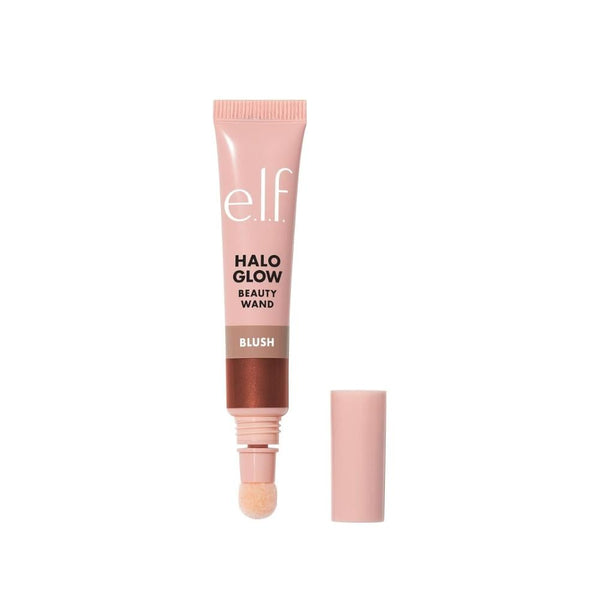 e.l.f. Halo Glow Blush Wand, Liquid Cheek Color, 2% Squalane, Yo Go Cocoa