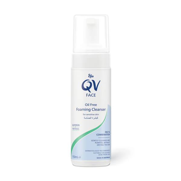 Foaming Cleanser Oil-Free Sensitive Skin Shine Control Formula QV 200ml