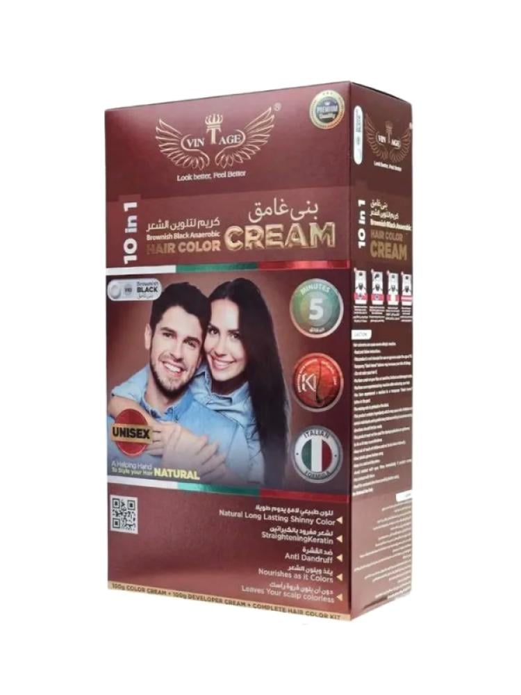 Apple V45 Unisex Hair Color Cream Dark Brown 200ml