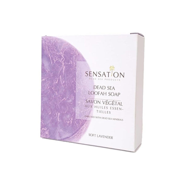 Sensation Dead Sea Soap with Lavender and Natural Loofah 240g
