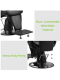 Salon System I-Class 500 Advanced Chair - Black Leather Hydraulic