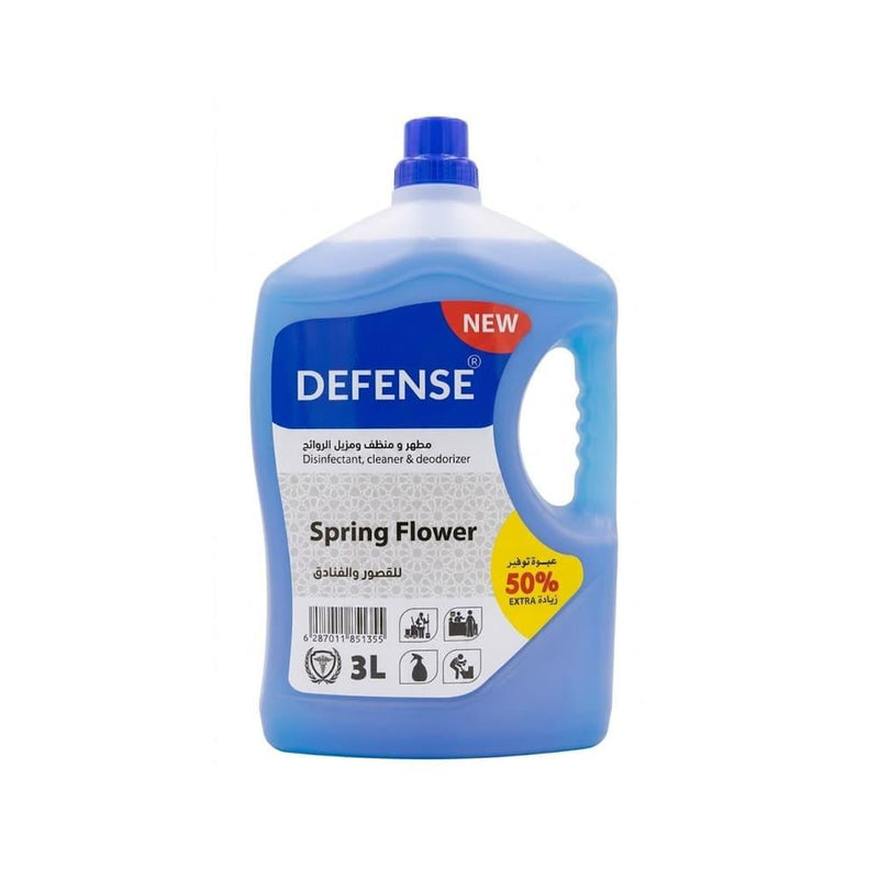 Disinfectant Floor Cleaner Spring Flower Scent Defense 3L