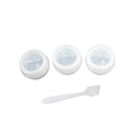 Basicare Travel Jars Refillable Cosmetic Containers 10ml 3 Pack