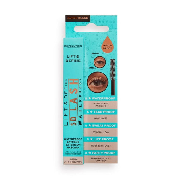Best Smudge Proof Mascara Not Waterproof 5D Lash Revolution 10ml