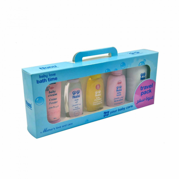 Nunu Baby Travel Pack 5-Piece Skincare Set 5 x 50ml/g