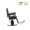Salon System Men's Barber Chair - Faux Leather, Hydraulic Lift