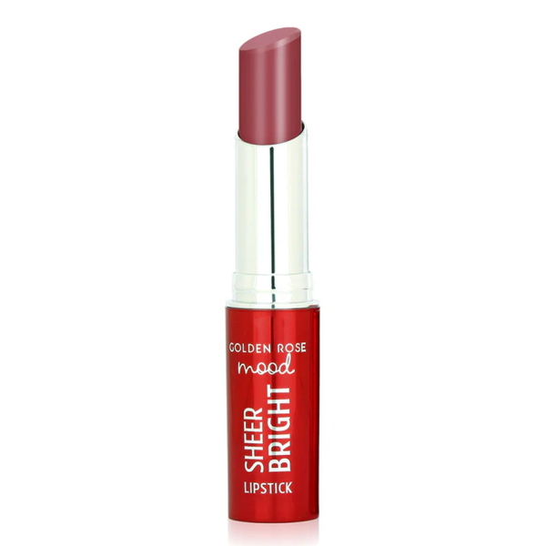 Mauve Lipstick Sheer Bright Finish Mood Mauve 107 Golden Rose