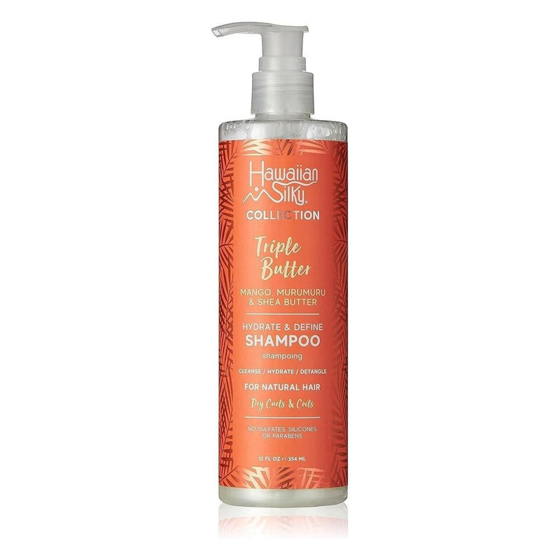 Hawaiian Silky Triple Butter Moisturizing Shampoo for Dry Hair, 354 ml