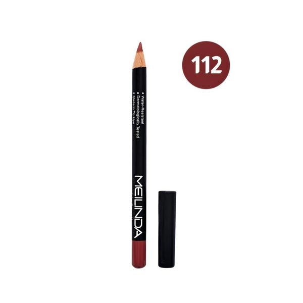 Meilinda Lip Liner 112 Creamy Long-Lasting Pigmented Pencil