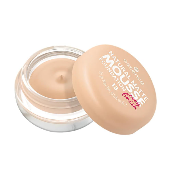 Essence Natural Matte Mousse Foundation, Shade 13, Light Coverage, 16g