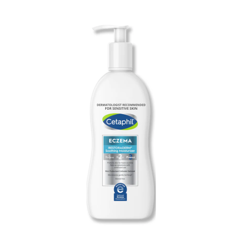 Cetaphil Soothing Moisturizer with Colloidal Oatmeal for Eczema-Prone Skin, Fragrance-Free, 296 ml
