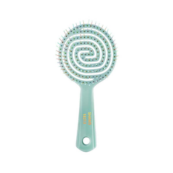 Shams Detangling Hairbrush, Wooden, Small, For Wet and Dry Hair