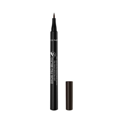 Rimmel London Brow Micro Eyebrow Pencil, Dark Brown 004, 24-Hour Wear