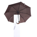 Automatic Umbrella with Wooden Handle - Brown
